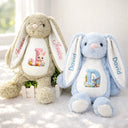 Easter,Happy,Gift For Kids,Parents,Gift For Grandkids,Gift For Daughter,Gift For Son - Rabbit Alphabet Letters Faux Chenille - Personalized Soft Toy Bunny