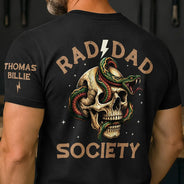 Gift For Father,Gift For Grandpa,Non-Eng,Icon,Proud - Rad Dad Society - Personalized T Shirt