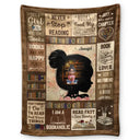 Reading,Gift For Yourself,Gift For Women,Happy - Reading Just A Girl Who Loves Books, Book Soul - Personalized Fleece Blanket, Sherpa Blanket