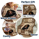 Reading,Gift For Yourself,Gift For Women,Happy - Reading Just A Girl Who Loves Books, Book Soul - Personalized Fleece Blanket, Sherpa Blanket