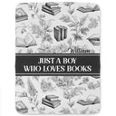 Reading, Gift For Yourself, Gift For Women, Happy - Reading Toile De Jouy Style Just A Girl Who Loves Books - Personalized Fleece Blanket, Sherpa Blanket