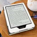 Christmas,Cozy,Reading,Gift For Yourself,Vector - Reading Is My Happy Place - Personalized Kindle Paperwhite Case Kickstand