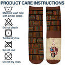 Reading,Gift For Women,Pet Mom,Cat Mom,Dog Mom,Happy,Top Market - Reading Just A Girl Who Loves Books & Dogs Cats 3D Effect - Personalized Socks