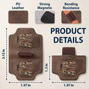 Gift For Yourself,Happy - Reading Monogram Keepsake Bookish Keepsake - Personalized Magnetic Leather Pen Clip