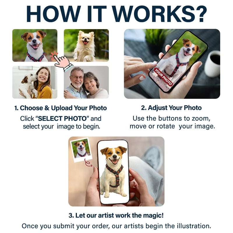 Reading,Gift For Yourself,Gift For Women,Happy,Custom Photo,Pet Lovers - Custom Photo Watercolor Realistic Pet Lovers You Pawsed Here - Personalized Custom Shaped Magnetic Bookmark Clip