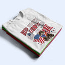 Funny, Cat Lovers, Pet Lovers, Independence Day - Red White Meow - Personalized T Shirt