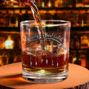 Gift For Father,Gift For Grandpa,Fishing,Non-Eng,Icon,Proud - Reel Cool Dad Grandpa - Personalized Whiskey Glass