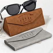 Happy,Gift For Men,Gift For Father,Gift For Grandpa,Gift For Husband,Dad's Hobby,Grandpa's Hobby,Fishing,Gift For Couples,Non-Eng,Icon,Adorable - Reel Cool Grandpa Dad With Kids Names - Personalized Leather Glasses Case