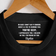 Gift For Wife, Gift For Couples, Gift For Husband, Funny - Reminder When You Are Having A Bad Day Couple - Personalized T Shirt