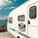 Camping,Campsite,Happy,Family - Retro Family Adventure - Personalized Decor Decal