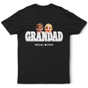 Retro Papa Grandpa Dad Daddy Printed 3D Effect - Personalized T Shirt