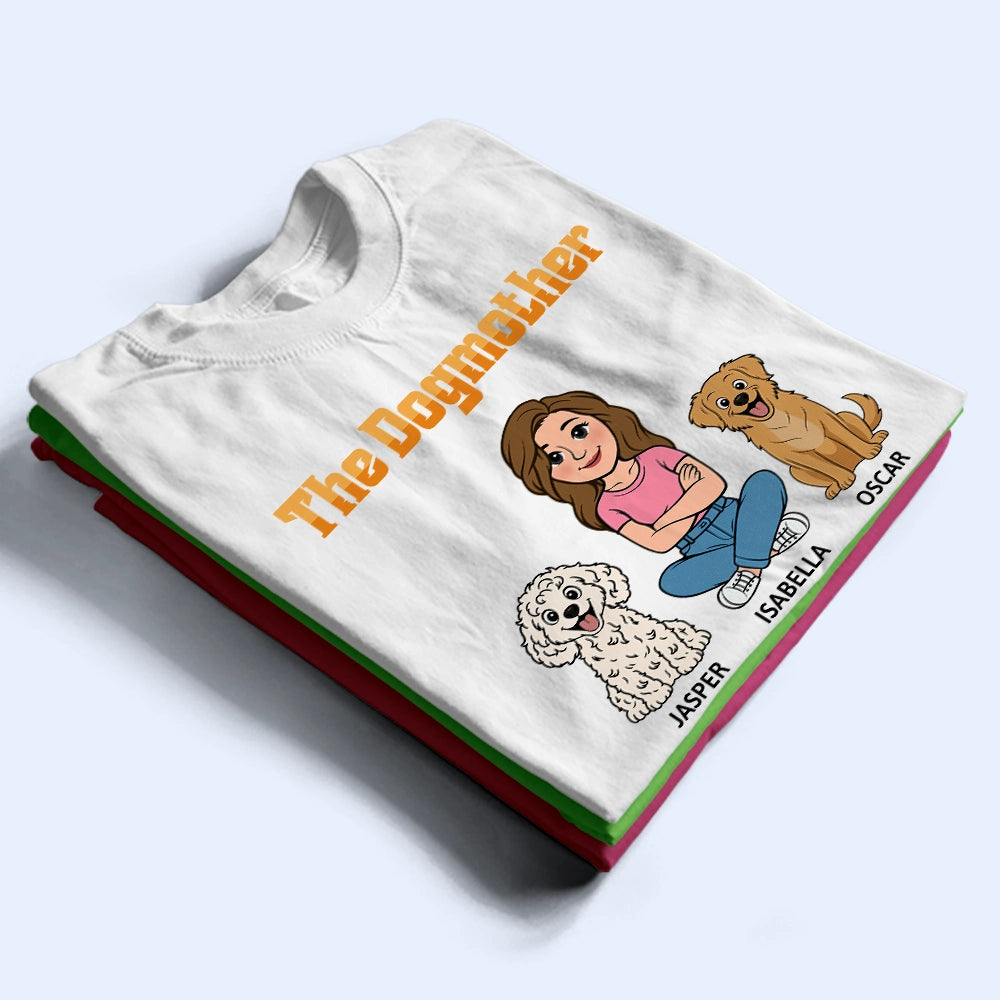 Dog Mom,Dog Dad,Dog Lovers,Cat Mom,Cat Dad,Cat Lovers,Pet Lovers,Pet Mom,Pet Dad,Top Market,Non-Eng,Vector,Proud - Retro Style The Dogfather Catfather - Personalized T Shirt