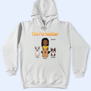 Dog Mom,Dog Dad,Dog Lovers,Cat Mom,Cat Dad,Cat Lovers,Pet Lovers,Pet Mom,Pet Dad,Top Market,Non-Eng,Vector,Proud - Retro Style The Dogfather Catfather - Personalized T Shirt
