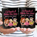 Gift For Bestie, Gifts For Colleagues, Gift For Sisters, Funny, Gift For Sibling - Right In The Throat 3D Bestie - Personalized Mug