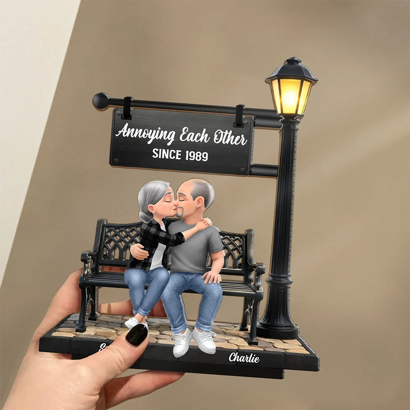 Gift For Couples,Old Couples,Gift For Husband,Gift For Wife,Gift For Boyfriend,Gift For Girlfriend,LGBT,Love,Top Market - Romantic Flannel Couple You & Me We Got This - Personalized Custom Shaped 2-Layered Acrylic Wooden Plaque