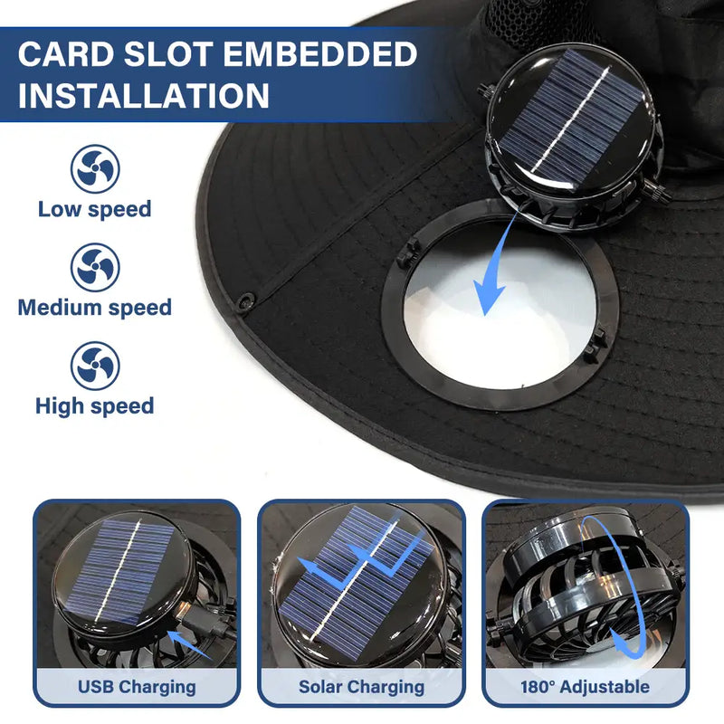 Gift For Grandpa,Gift For Grandma,Gardening,Happy - This Grandpa Grandma Belongs To Kids Pet - Personalized Solar Fan Hat