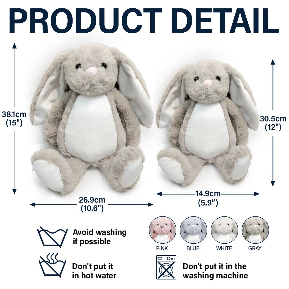 Gift For Kids,Gift For Grandkids,Gift For Daughter,Gift For Son,Gift For Sibling,Gift For Sisters,Gift For Brothers,Love,German - Ich Bin Geliebt - Personalisierter Stoffhase