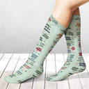 Top Market, Christmas, Humorous, Gift For Yourself, Gift For Women, Icon - Sassy Girl Daily Affirmation Gift For Her, Bestie, Colleagues - Personalized Socks