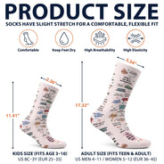 Top Market, Christmas, Humorous, Gift For Yourself, Gift For Women, Icon - Sassy Girl Daily Affirmation Gift For Her, Bestie, Colleagues - Personalized Socks