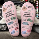 Top Market, Christmas, Humorous, Gift For Yourself, Gift For Women, Icon - Sassy Girl Daily Affirmation Gift For Her, Bestie, Colleagues - Personalized Socks