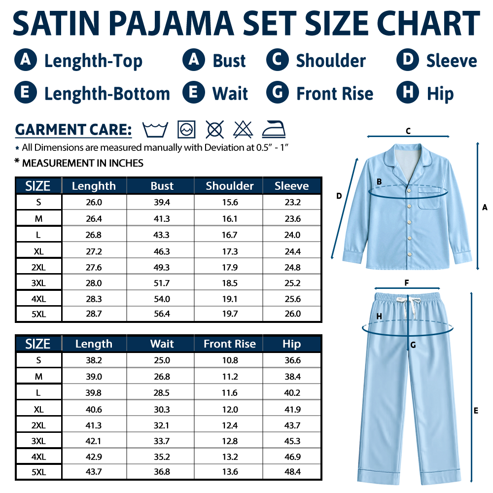 Bridal Party Bridesmaid - Personalized Satin Pajama Set