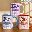 Gift For Bestie,Gift For Yourself,Gift For Women,Gift For Men,Non-Eng,Warp Text,Special Font,Proud - School Pennant Flag - Personalized Mug