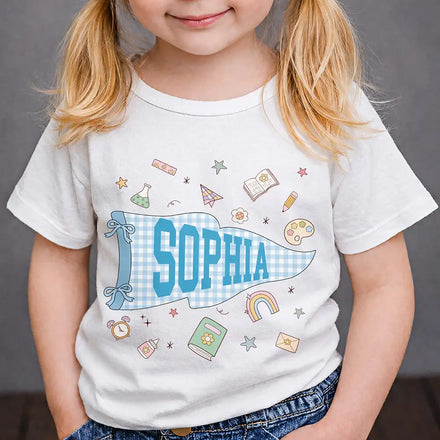School Pennant Flag - Personalized T Shirt