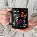 Gift For Father,Dad - Children,Dad - Sons,Dad - Daughters (Young),Dad - Daughters (Adult),Funny - Sharing Your DNA - Personalized Black Mug