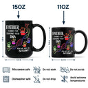 Gift For Father,Dad - Children,Dad - Sons,Dad - Daughters (Young),Dad - Daughters (Adult),Funny - Sharing Your DNA - Personalized Black Mug