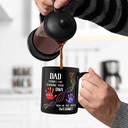 Gift For Father,Dad - Children,Dad - Sons,Dad - Daughters (Young),Dad - Daughters (Adult),Funny - Sharing Your DNA - Personalized Black Mug