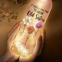 Gift For Bestie, Gift For Sisters, Happy, Gift For Women - Sisters Are Different Flowers From The Same Garden - Personalized Bottle Light