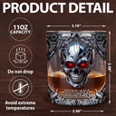 Skeleton Gothic Favorite Spirit Is Whiskey - Personalized Whiskey Glass