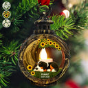 Christmas,Dog Lovers,Memorial,Non-Eng - Sleep Peacefully Under the Memory Tree - Personalized Candlelight Lantern Ornament