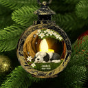 Christmas,Dog Lovers,Memorial,Non-Eng - Sleep Peacefully Under the Memory Tree - Personalized Candlelight Lantern Ornament