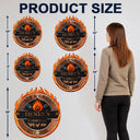 Gift For Yourself,Grilling,Custom Text,Happy - Smoke House And Grill Barbecue - Personalized Custom Shaped Metal Sign