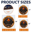 Gift For Yourself,Grilling,Custom Text,Happy - Smoke House And Grill Barbecue - Personalized Custom Shaped Wood Sign