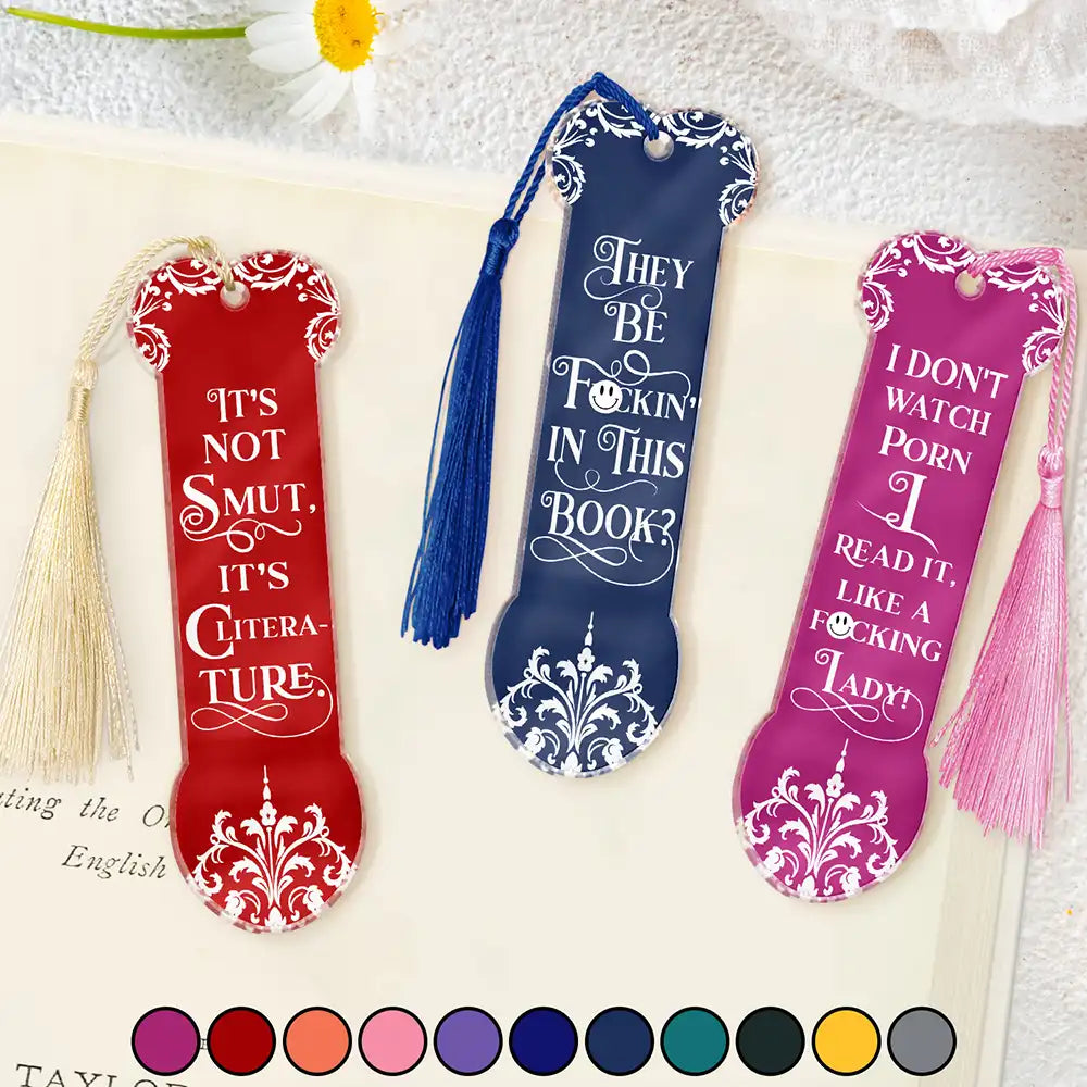 Smut Reading Lovers Funny Bookish Keepsake - Personalized Acrylic Bookmark