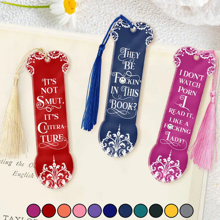 Smut Reading Lovers Funny Bookish Keepsake - Personalized Acrylic Bookmark