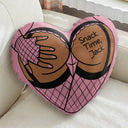 Gift For Husband,Gift For Boyfriend,Gift For Couples,Funny - Snack Time Husband Hot Wife Spicy Couple - Personalized Heart Shaped Pillow