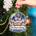 Independence Day,America 250th,Christmas,Proud,Family,Icon-Snowman 250 Years Of Freedom Anniversary - Personalized Custom Shaped Acrylic Ornament