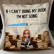 Reading,Gift For Yourself - So Many Books So Little Time - Personalized Pocket Pillow