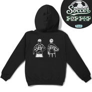 Gift For Father,Sport Dad,Happy,Vector - Soccer Dad Mom Kids Backside - Personalized T Shirt