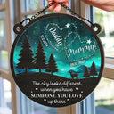 Gift For Yourself,Memorial,Pet Lovers,Pet Mom,Pet Dad,Gift For Women,Gift For Men,Family,Sad - Someone You Love Up There - Personalized Window Hanging Suncatcher Ornament