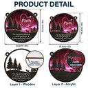 Gift For Yourself,Memorial,Pet Lovers,Pet Mom,Pet Dad,Gift For Women,Gift For Men,Family,Sad - Someone You Love Up There - Personalized Window Hanging Suncatcher Ornament