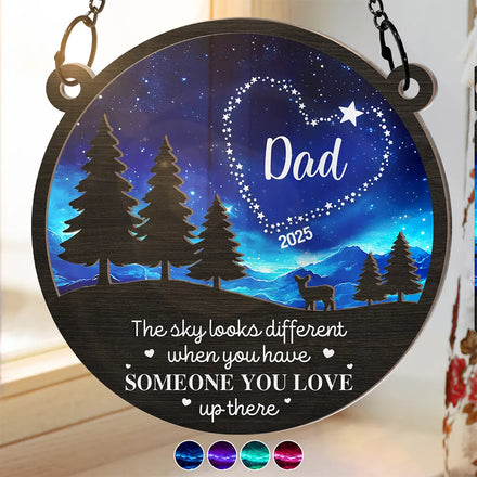 Someone You Love Up There - Personalized Window Hanging Suncatcher Ornament