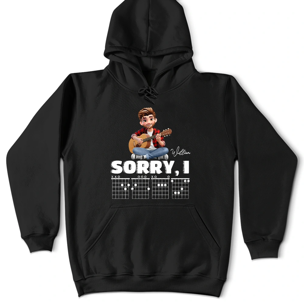 Guitar,Gift For Yourself,Funny - Sorry I D G A F Chord 3D Effect Fun Guitar Player - Personalized T Shirt