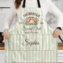 Top Market,Baking,Gift For Yourself,Gift For Women,Custom Text,Happy - Sourdough Social Club Wake And Bake - Personalized Apron