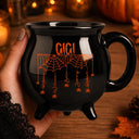 Adorable,Gift For Grandma,Halloween,Custom Text - Spooky Grandma Grandkids' Names - Personalized Cauldron Mug