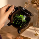 Adorable,Gift For Grandma,Halloween,Custom Text - Spooky Grandma Grandkids' Names - Personalized Cauldron Mug
