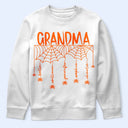 Adorable,Gift For Grandma,Halloween,Custom Text - Spooky Grandma Grandkids' Names - Personalized T Shirt